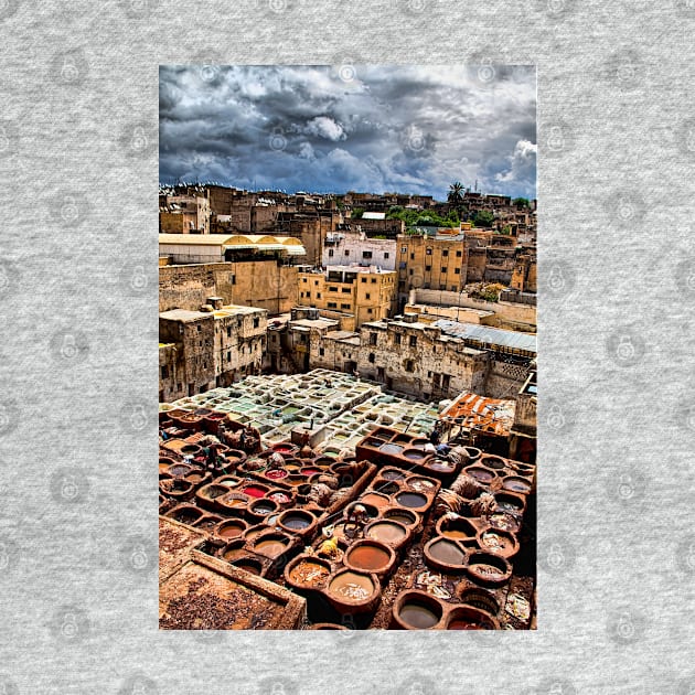 Morocco. Fes. Fes el Bali. Tanneries. by vadim19